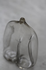 People  glass object  gray　光井威善　品名  / Takeyoshi Mistui