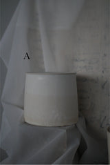 White Veil 釉かけ分け  台皿　/ Akari Sato