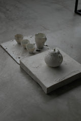 オーダー　墨流し　茶壺　flow  tea pot