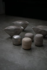 小箱　蓋物　茶入れ　銀肌　/ Akari Sato