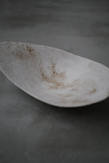 白化粧土　楢灰　茶盤　大皿/  Kanako Yoshida