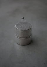 小箱　蓋物　茶入れ　銀肌　/ Akari Sato