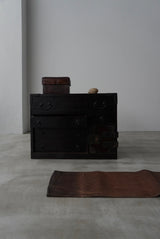 硯付き箪笥　大型配送　/  Japanese Antiques