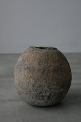 Moon Jar  満月壺　直径20 Testuya Hioki    Japanese  soil   Art 花器