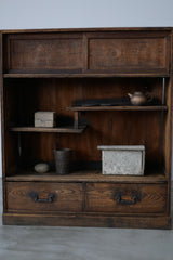 茶箪笥　Tansu for tea 時代箪笥　/大型配送/  Japanese Antiques