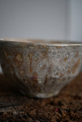 茶煙銀彩　抹茶碗  /菊地　亨