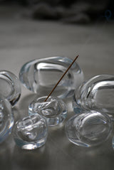 flow stone incense holder L / shisui