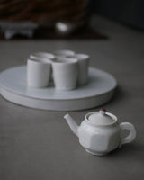 白瓷茶盆　茶盤　/ タナカシゲオ