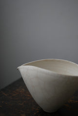 片口　タテ型 M  Bone  White 半磁器　/  Kanako Yoshida