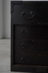 硯付き箪笥　大型配送　/  Japanese Antiques