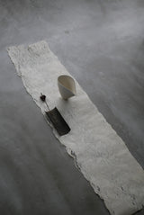 楮樹皮布　02    茶席　敷布　Naoko Seno