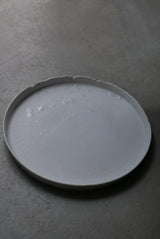 白磁　五月雨の大皿/茶盤　02 / Takahiro Yahagi