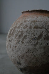 Moon Jar  満月壺　直径20/ Testuya Hioki    Japanese  soil   Art 花器