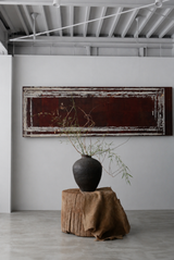 表具板　柿渋和紙　明治・大正時代　/  Japanese Antique　Washi Frame