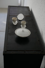 オーダー　白磁　茶杯　gray SS   / Takahiro Yahagi