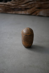 古色　蓋もの  茶入れ  /菊地　亨