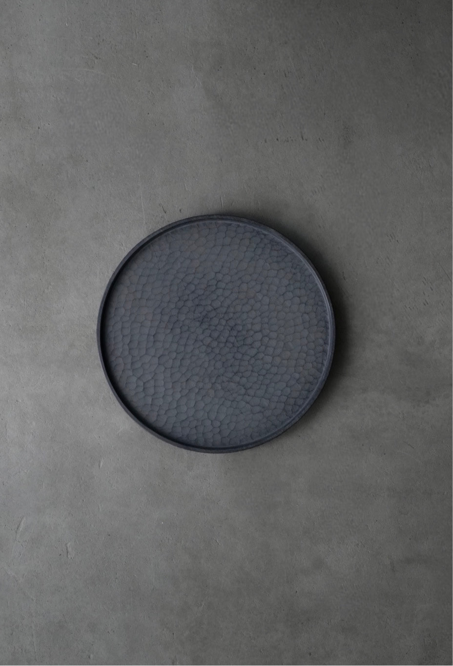 霞漆 丸盆 33cm / 吉田欣司 木工 拭き漆 – MOUSEION