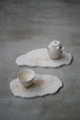 茶杯S 内側セミマット　Bone  White 半磁器　基本フォーマット/  Kanako Yoshida