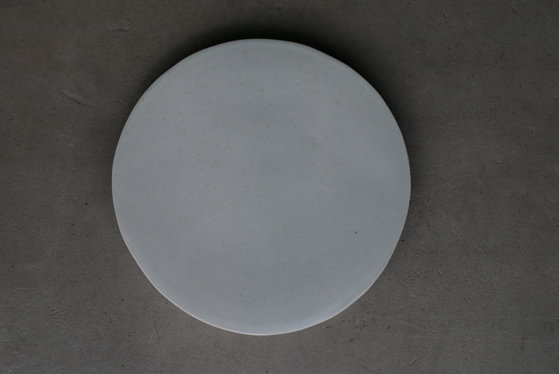 白瓷茶盆　茶盤　/ タナカシゲオ