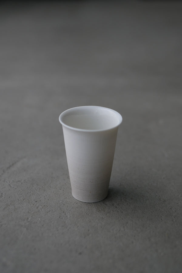 N様専用　白磁　グレージュ　slim 聞香杯　/ Takahiro Yahagi