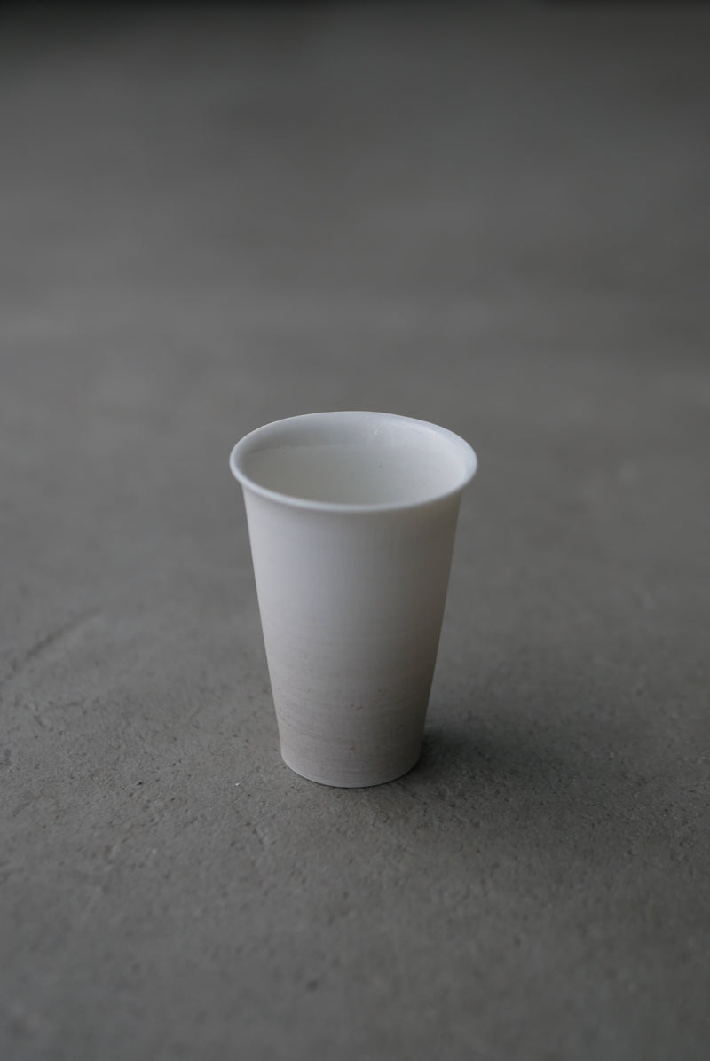 N様専用　白磁　グレージュ　slim 聞香杯　/ Takahiro Yahagi