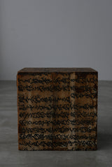 墨書き和紙張り　小引出し　Tansu  小箪笥　　/  Japanese Antiques　Wooden Drawer　Chest