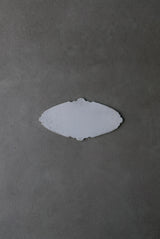 白磁　Oval 2way scrach&web plate SS / Takahiro Yahagi