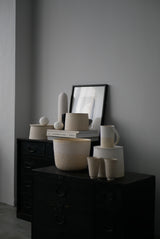 釉かけ分け　花器　大　/ Akari Sato