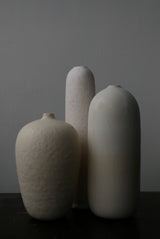 かけ分け　白釉　土肌　cup 猪口　  / Akari Sato