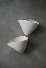 片口　タテ型 M  Bone  White 半磁器　/  Kanako Yoshida