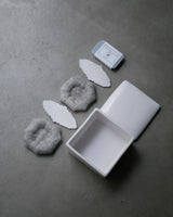 デルフト釉　陶箱　/ タナカシゲオ