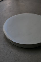 白瓷茶盆　茶盤　/ タナカシゲオ