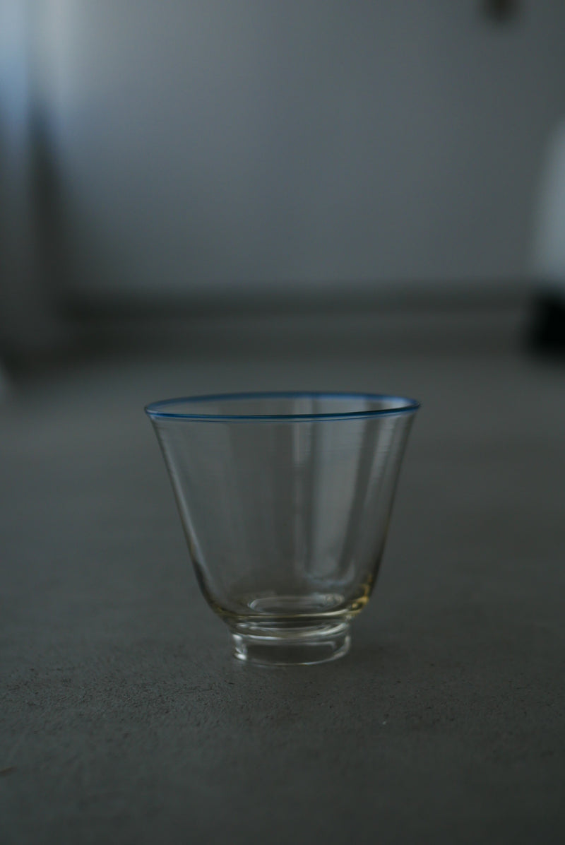 藍線文　硝子　杯　/ WASHIZUKA GLASS STUDIO