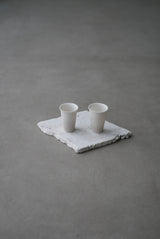 N様専用　白磁　グレージュ　slim 聞香杯　/ Takahiro Yahagi