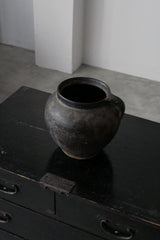 ウクライナ炭化壺  /  Japanese Antiques