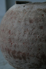 Moon Jar  満月壺　直径20/ Testuya Hioki    Japanese  soil   Art 花器