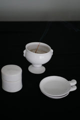 デルフト釉　耳付ゴブレット　香炉　/ タナカシゲオ