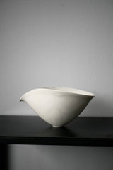 片口　横型 M　 Bone White 半磁器　/  Kanako Yoshida