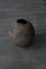 Moon Jar  満月壺　直径20 Testuya Hioki    Japanese  soil   Art 花器