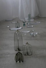 Bottle People No.000  glass object  gray　光井威善 / Takeyoshi Mistui