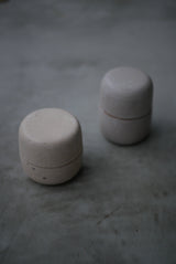 小箱　蓋物　月肌　soil gray / Akari Sato