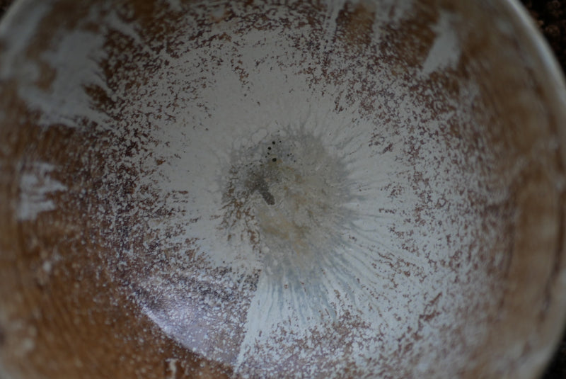 茶煙銀彩　抹茶碗  /菊地　亨