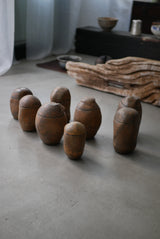 古色　蓋もの  茶入れ  /菊地　亨