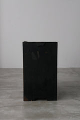 静かな黒漆　庄内箪笥　江戸から明治期　/  Japanese Antiques  Urushi  Wooden Drawer ,Chest