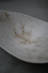 白化粧土　楢灰　茶盤　大皿/  Kanako Yoshida