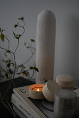 小箱　蓋物　月肌　soil gray / Akari Sato