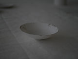 白磁　墨流し flow bowl3 / Takahiro Yahagi