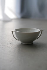 白瓷双耳付茶杯　S/M　/ タナカシゲオ