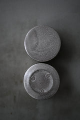 小箱　蓋物　茶入れ　銀肌　/ Akari Sato