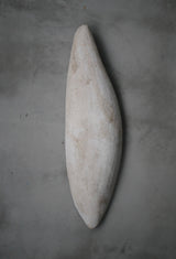 花片オブジェ　大　白化粧土　楢灰　基本フォーマット/  Kanako Yoshida